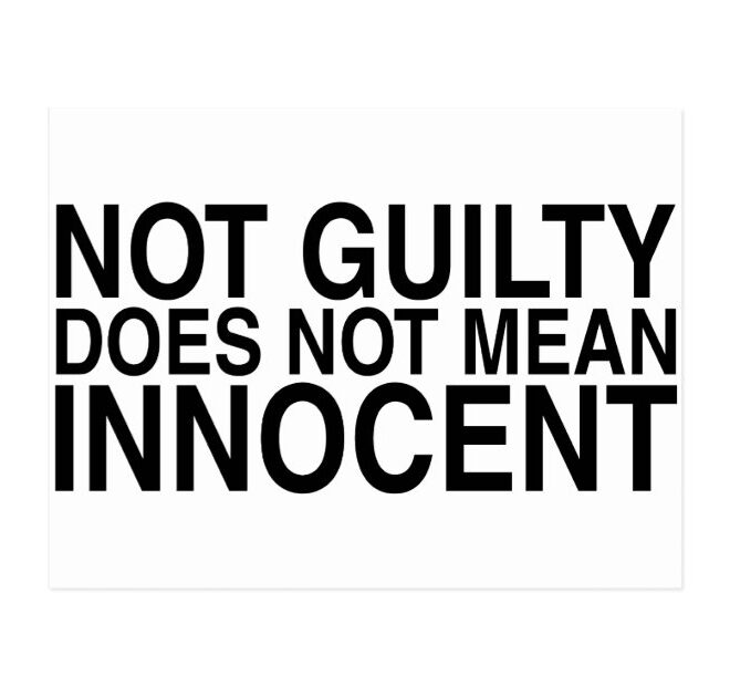 What Does Not Guilty Mean In Court
