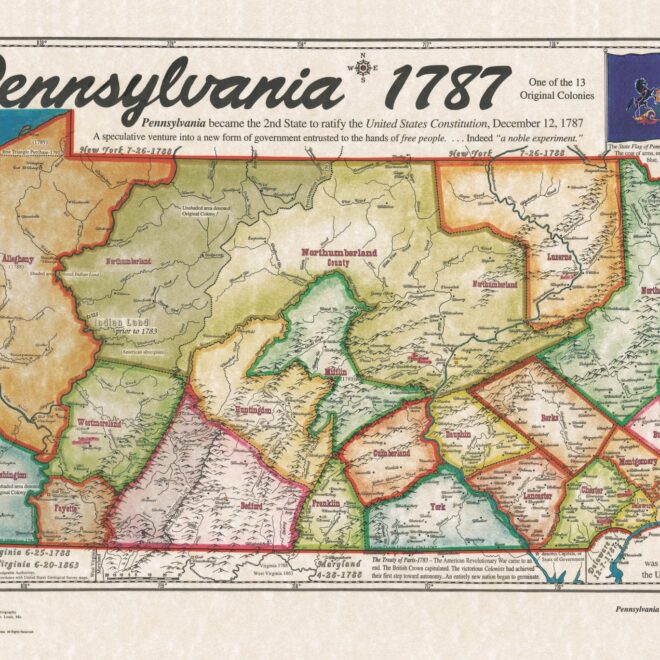 Map Of Colonial Pennsylvania