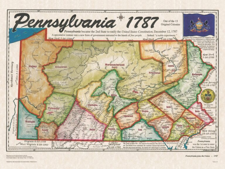 Map Of Colonial Pennsylvania