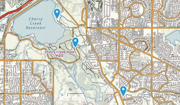 AllTrails Map of Cherry Creek State Park