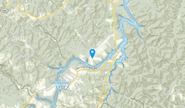 Map of Grayson Lake State Park