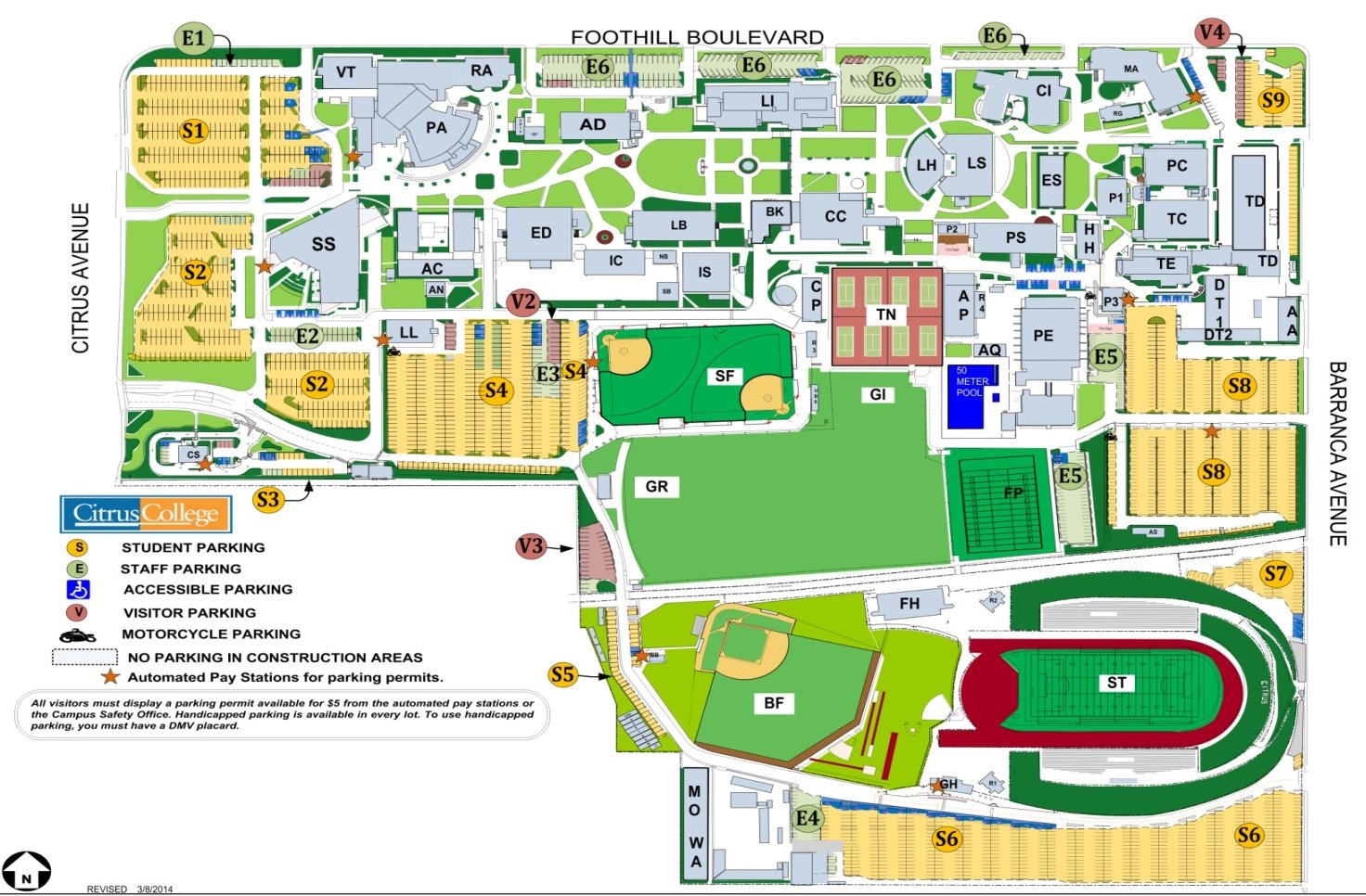Map Of Rose Bowl