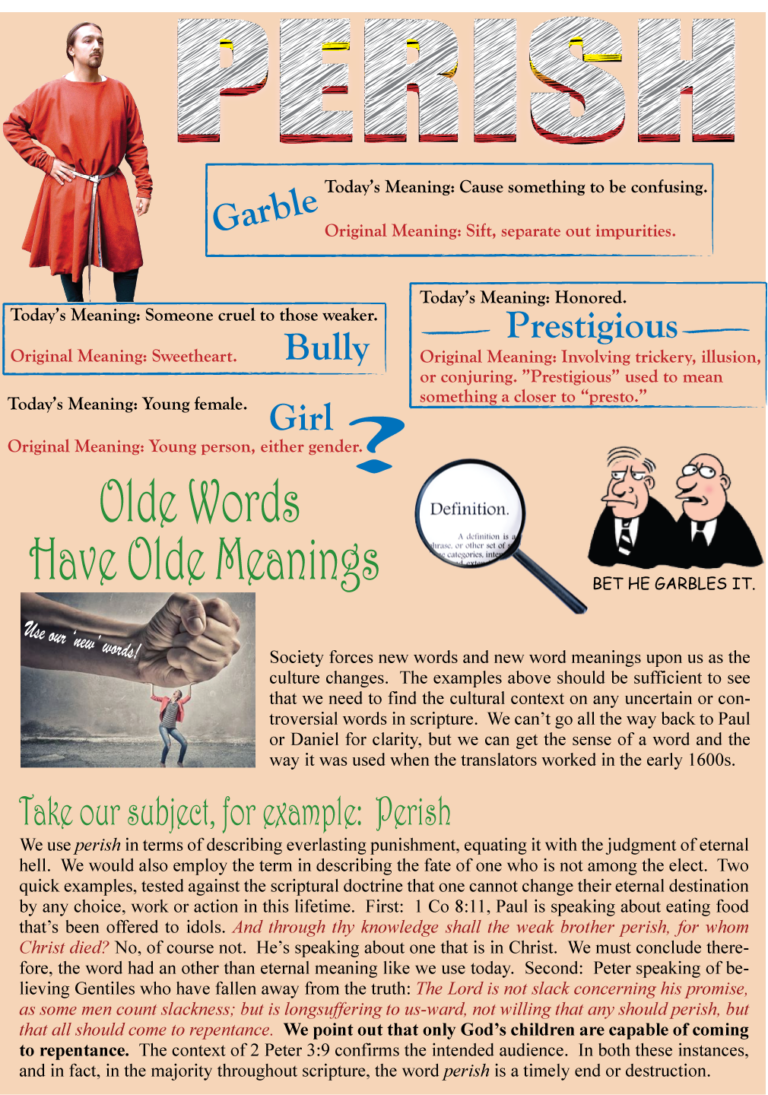 What Does Perish Mean In The Bible