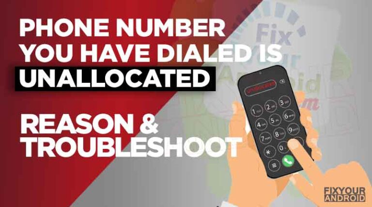 What Does It Mean When A Phone Number Is Unallocated