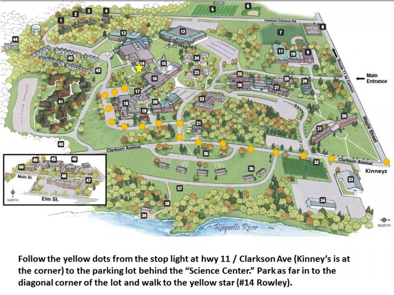 Clarkson University Campus Map – Map Vector