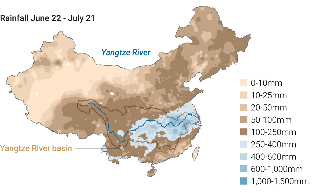 Precipitation Map of China