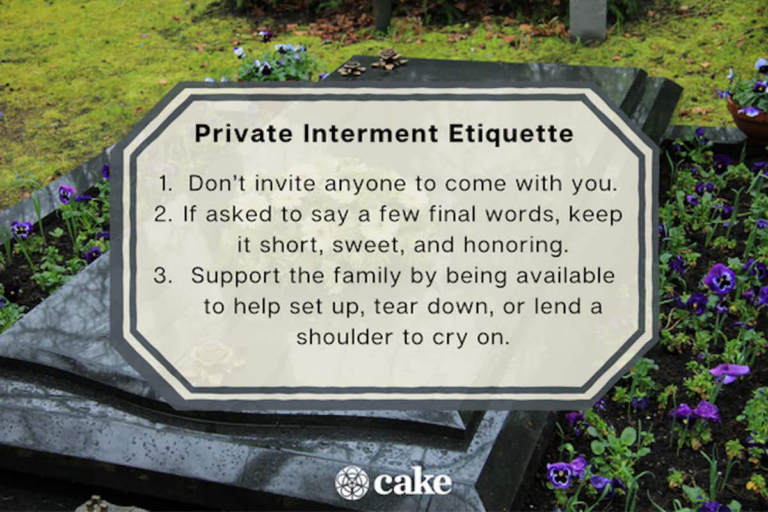 What Does Private Interment Mean
