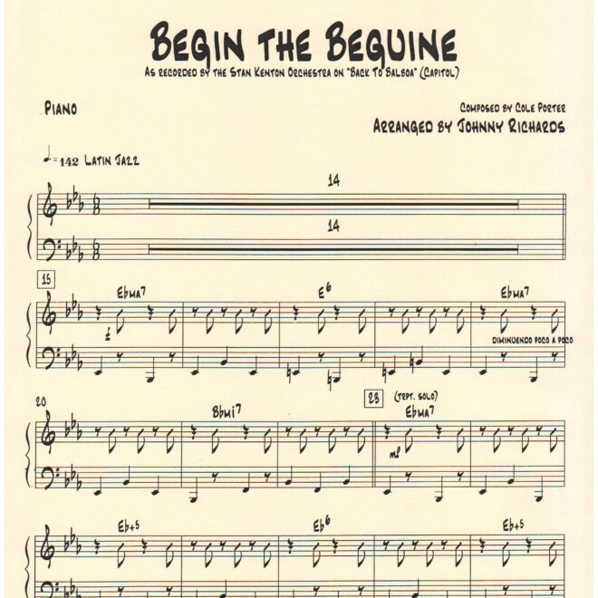 What Does The Song Begin The Beguine Mean