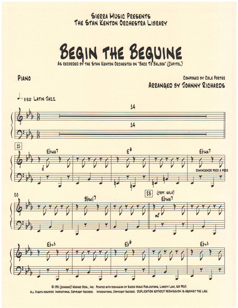 What Does The Song Begin The Beguine Mean
