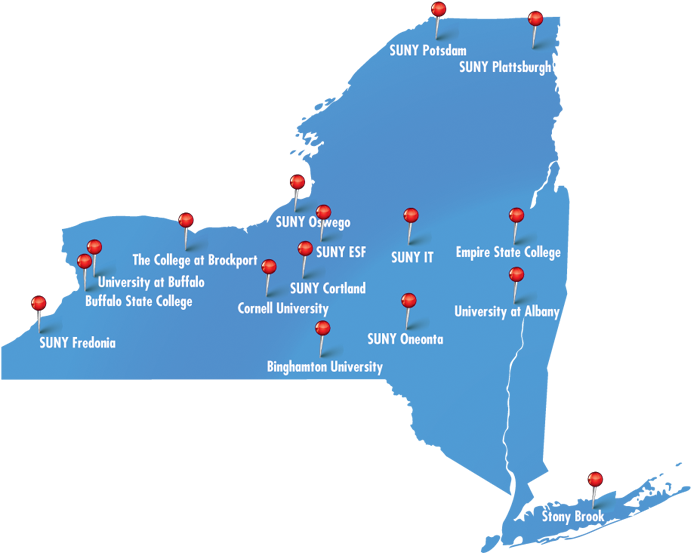 Colleges In New York State Map