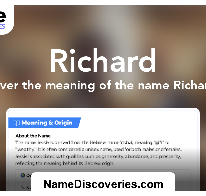 What Does The Name Richard Mean Spiritually