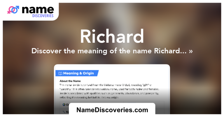 What Does The Name Richard Mean Spiritually
