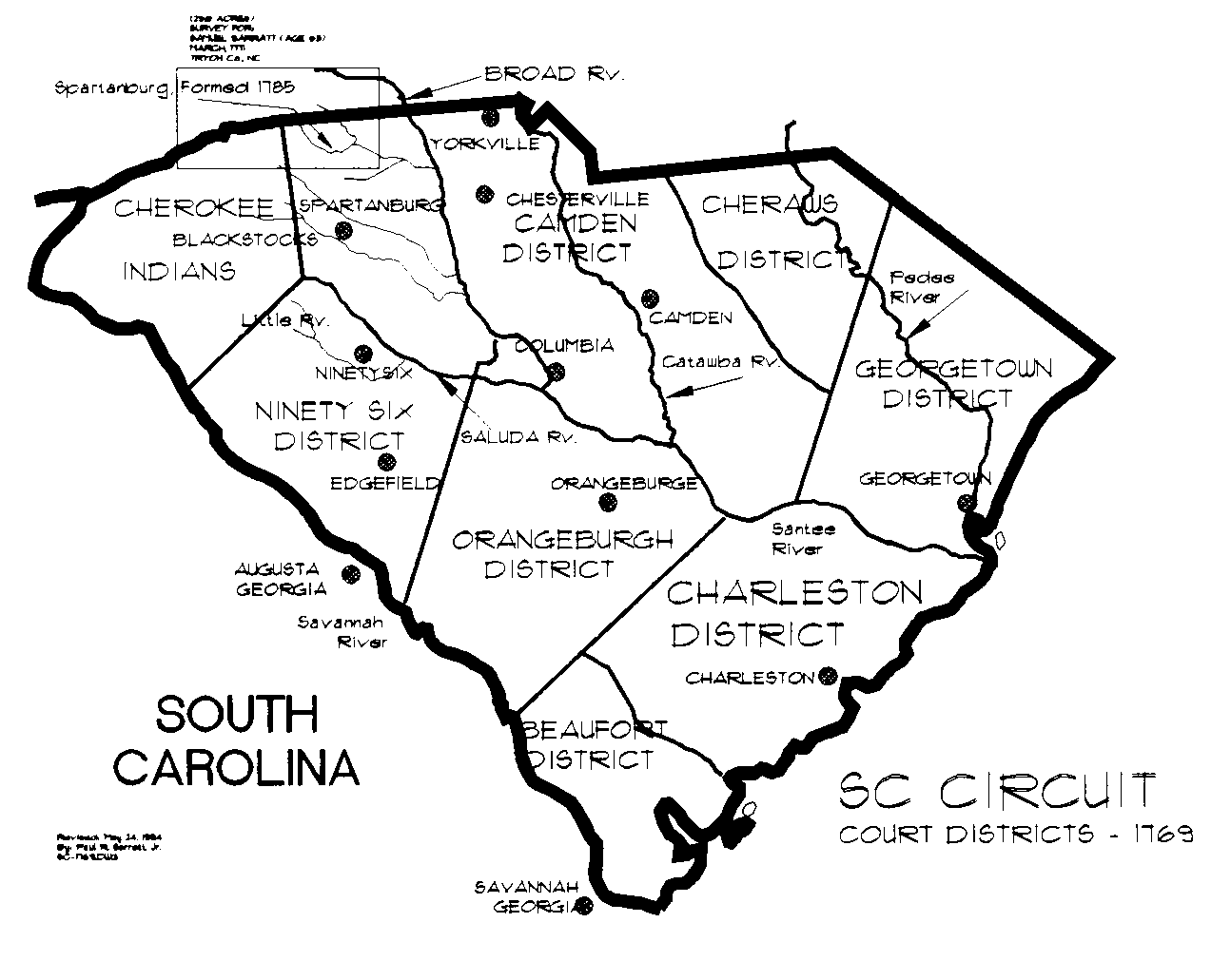 South Carolina - Colonial Maps