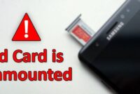 What Does Sd Card Mounted Mean