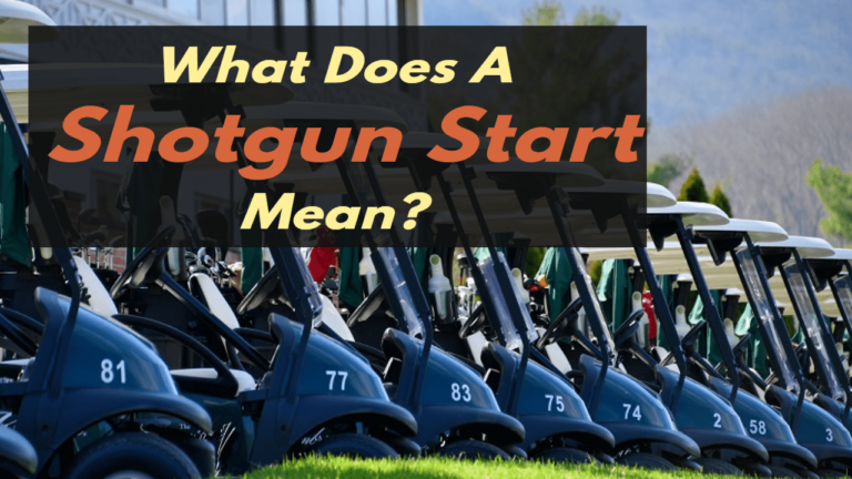 What Does A Shotgun Start Mean In Golf