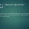 What Does Sexual Imposition Mean