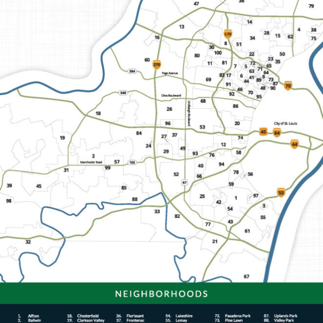 Map Of Cities In St Louis County