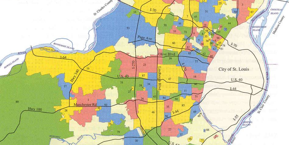 St Louis County Municipalities Map