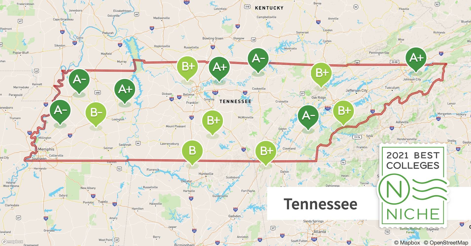 2021 Best Colleges in Tennessee