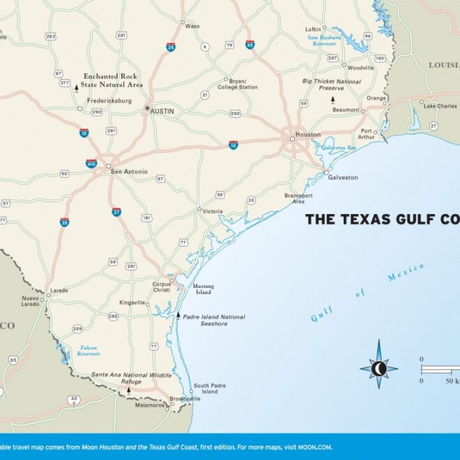 Map Of Coast Of Texas