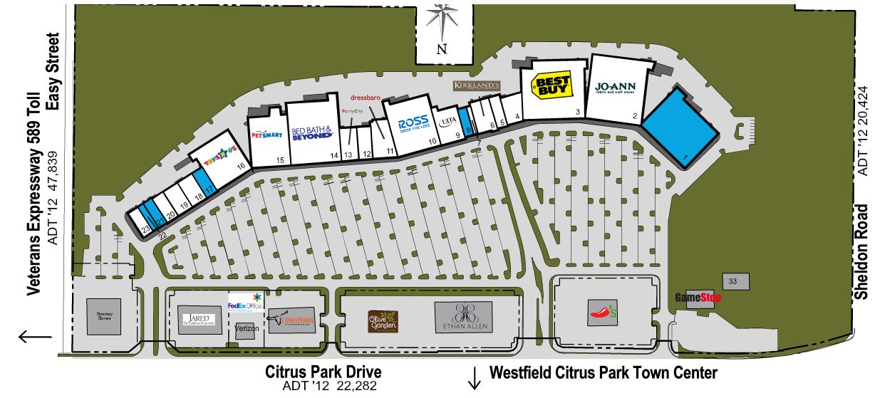 The Plaza at Citrus Park - store list, hours, (location: Tampa, Florida)