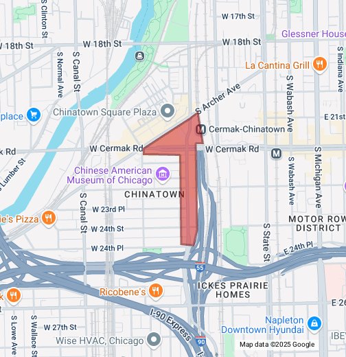 Google My Maps of Chinatown Chicago