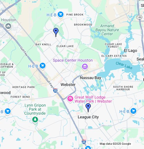 Google My Maps of Clear Lake, TX