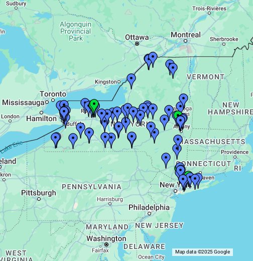 New York - Upstate Colleges - Google My Maps
