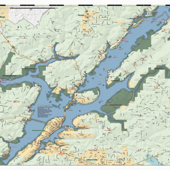 Map Of Guntersville Lake