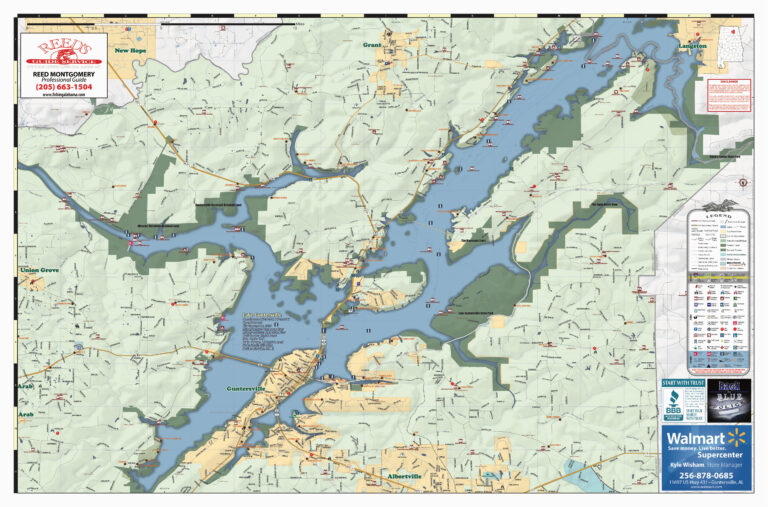 Map Of Guntersville Lake