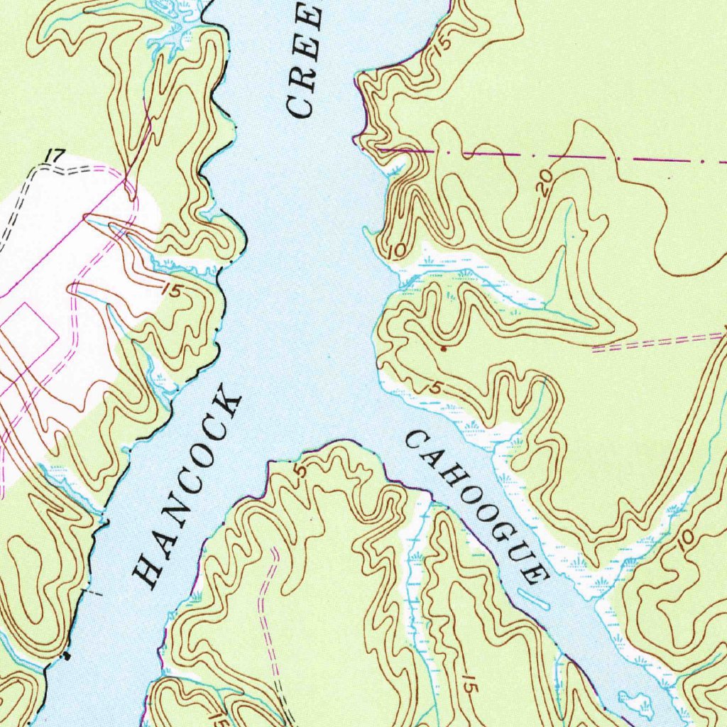 United States Geological Survey Map of Cherry Point, NC