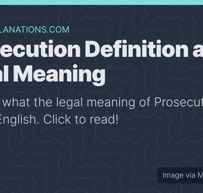 What Does Want Of Prosecution Mean