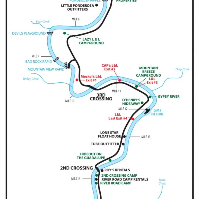 Map Of Guadalupe River