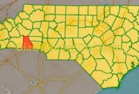 Map Of Cleveland County North Carolina