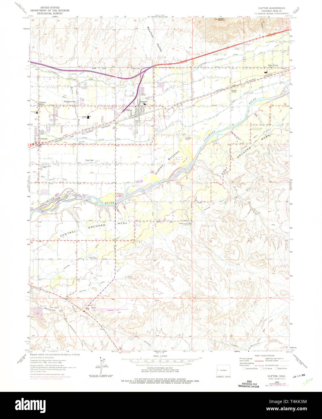USGS Topographical Map of Clifton