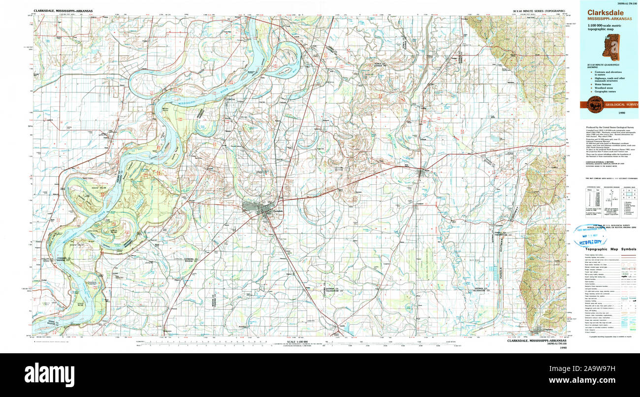 USGS Topo Map of Clarksdale, Mississippi