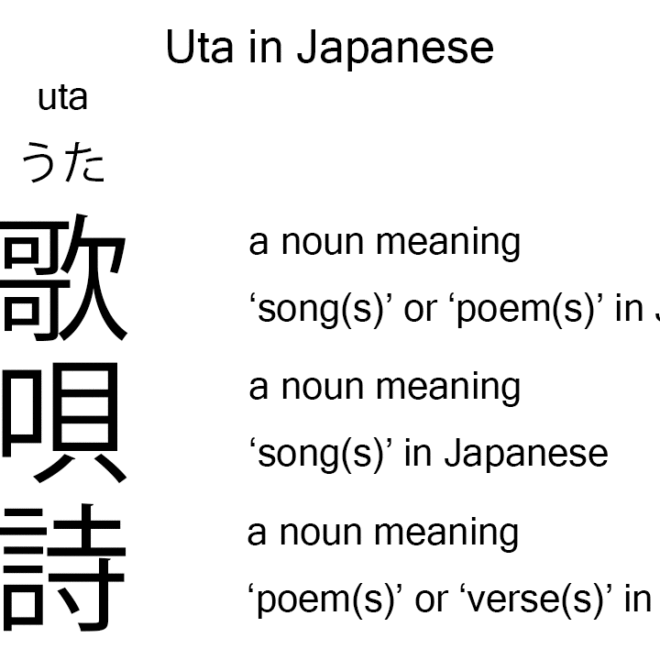 What Does Uta Mean In Japanese