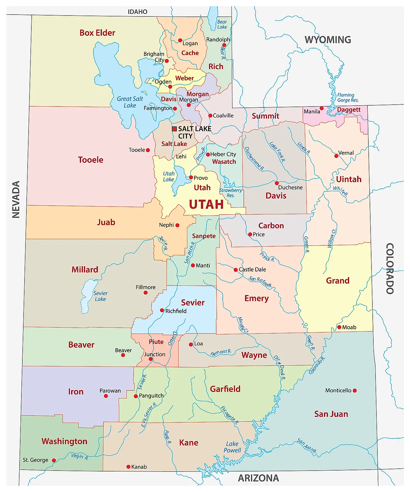 Utah Maps & Facts - World Atlas