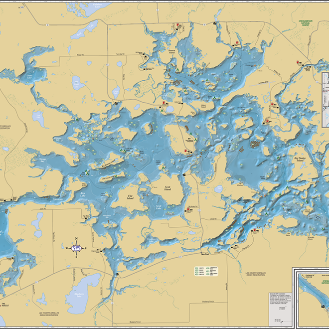 Map Of Chippewa Flowage Wisconsin