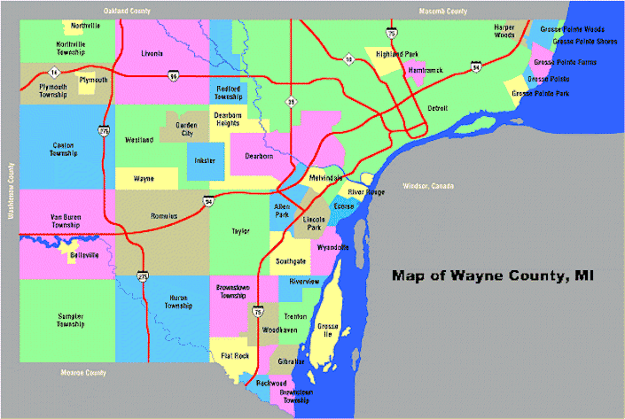 Wayne County Map from Smart City Memphis