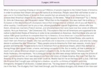 What It Means To Be An American Essay