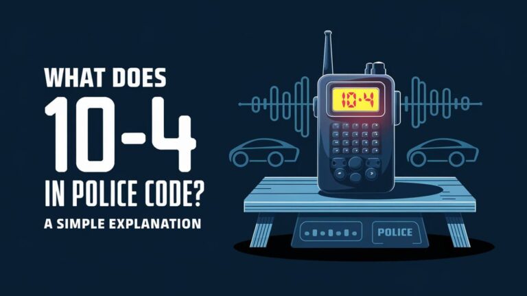 What Does 10 100 Mean In Police Code