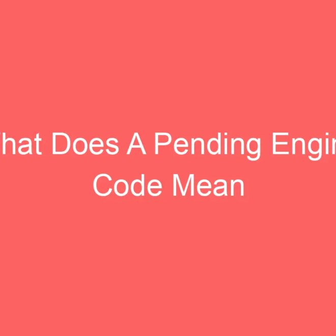 What Does Pending Code Mean