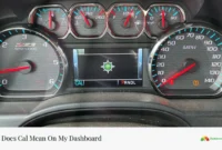 What Does Cal Mean On Dashboard