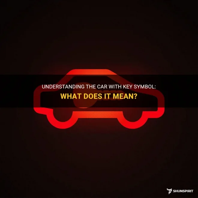 What Does The Red Car With Key Symbol Mean