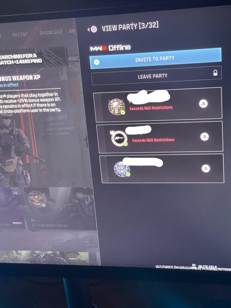 What Does Exceeds Skill Restrictions Mean Mw3 Ranked