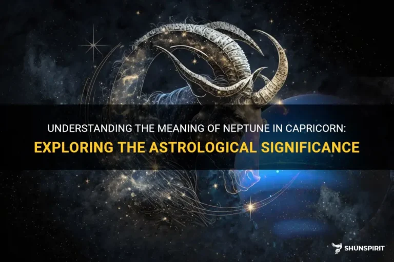 What Does Neptune In Capricorn Mean