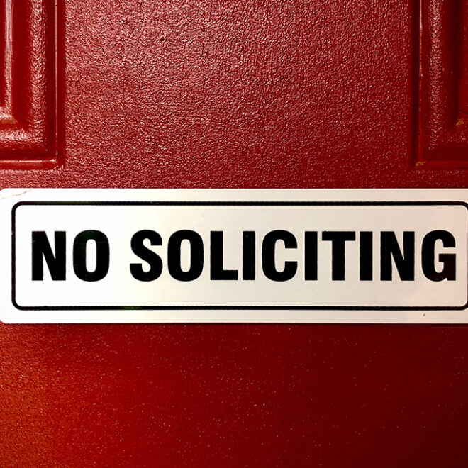 What Does No Soliciting Mean In A Neighborhood