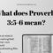 What Does Proverbs 6 1 5 Mean