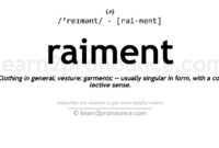 What Does Raiment Mean In The Bible